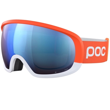 Masque De Ski POC Fovea Mid Clarity Comp Fluorescent Orange/Hydrogen White/Spektris Blue