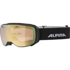 Masque De Ski Alpina Estetica Black Matt / QVM Lightgold