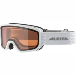 Masque De Ski Alpina Scarabeo S White QH Rubyred