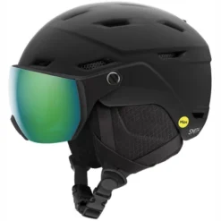 Casque De Ski Smith Kids Survey J Mipseu Matte Black Green Mirror
