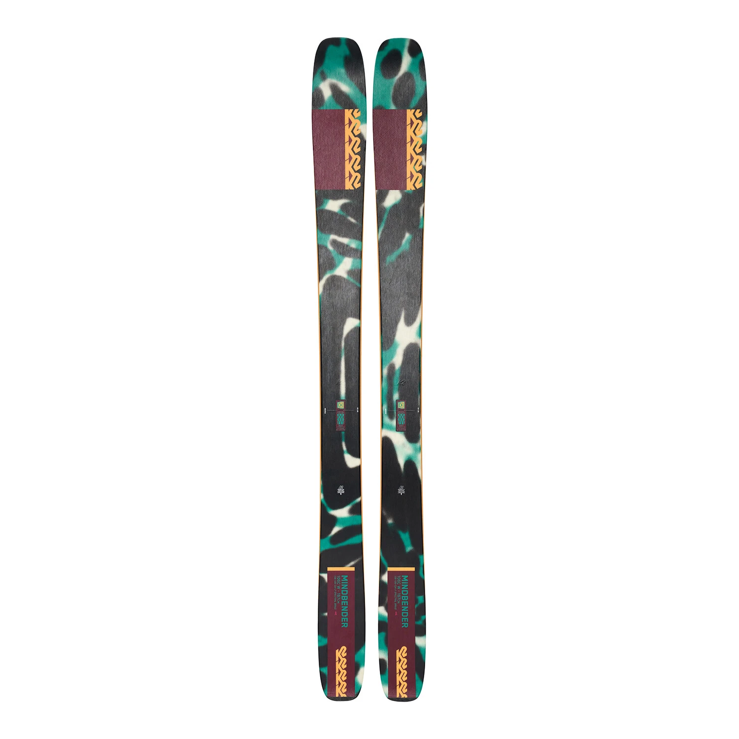 Pack Ski K2 Mindbender 106c W Vert + Fixations Squire 11 Femme