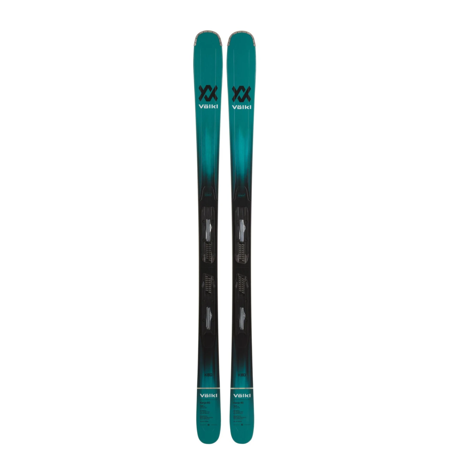 Pack De Ski Volkl Kanjo 80 Blue W/Fdt + Fixations Fdt Tp10 80mm Bleu Femme