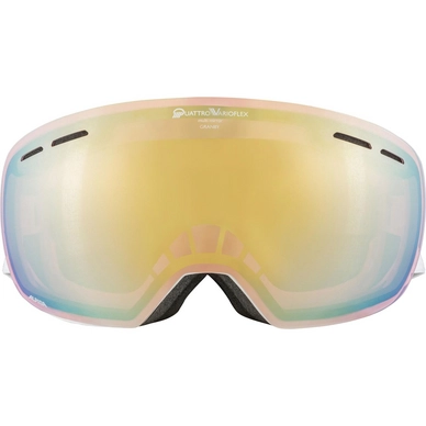 Masque De Ski Alpina Granby White / QVM Lightgold – Image 2