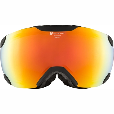 Masque De Ski Alpina Pheos S Black Matt QMM Red – Image 2