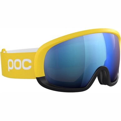 Masque De Ski POC Unisexe Fovea Mid Clarity Comp Aventurine Yellow/Uranium Black/ Spektris Blue – Image 2