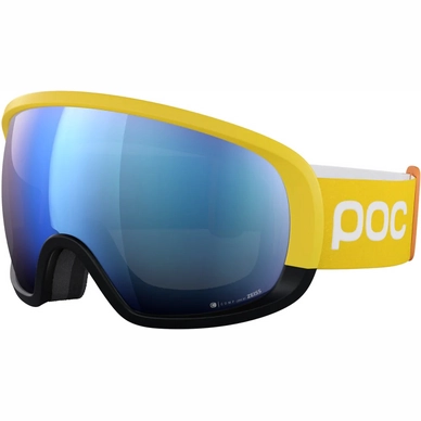 Masque De Ski POC Unisexe Fovea Clarity Comp Aventurine Yellow/Uranium Black/ Spektris Blue