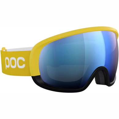 Masque De Ski POC Unisexe Fovea Clarity Comp Aventurine Yellow/Uranium Black/ Spektris Blue – Image 2