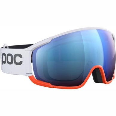 Masque De Ski POC Unisex Zonula Clarity Comp Hydrogen White/Fluorescent Orange/Spektris Blue – Image 2