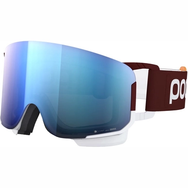 Masque De Ski POC Unisexe Nexal Clarity Comp Garnet Red/Hydrogen White/Spektris Blue