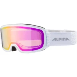 Masque De Ski Alpina Alpina Nakiska Q-Lite White Matt