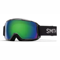 Masque De Ski Smith Grom Junior Black / Green Sol-X Mirror