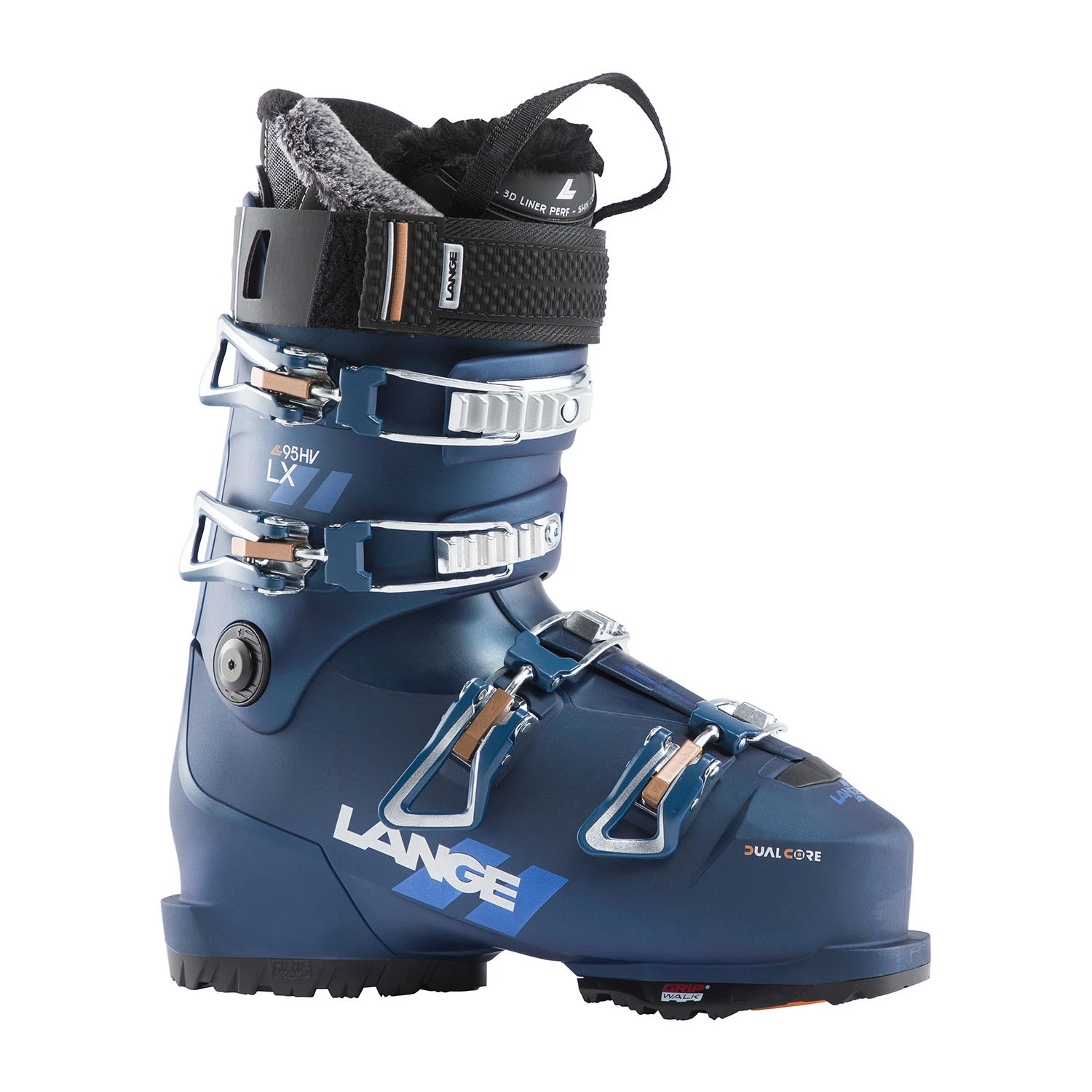 Chaussures De Ski Lange Lx 95 W Hv Gripwalk Bright Blue Femme