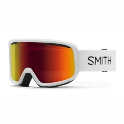 Masque De Ski Smith Frontier White / Red SOLX Mirror