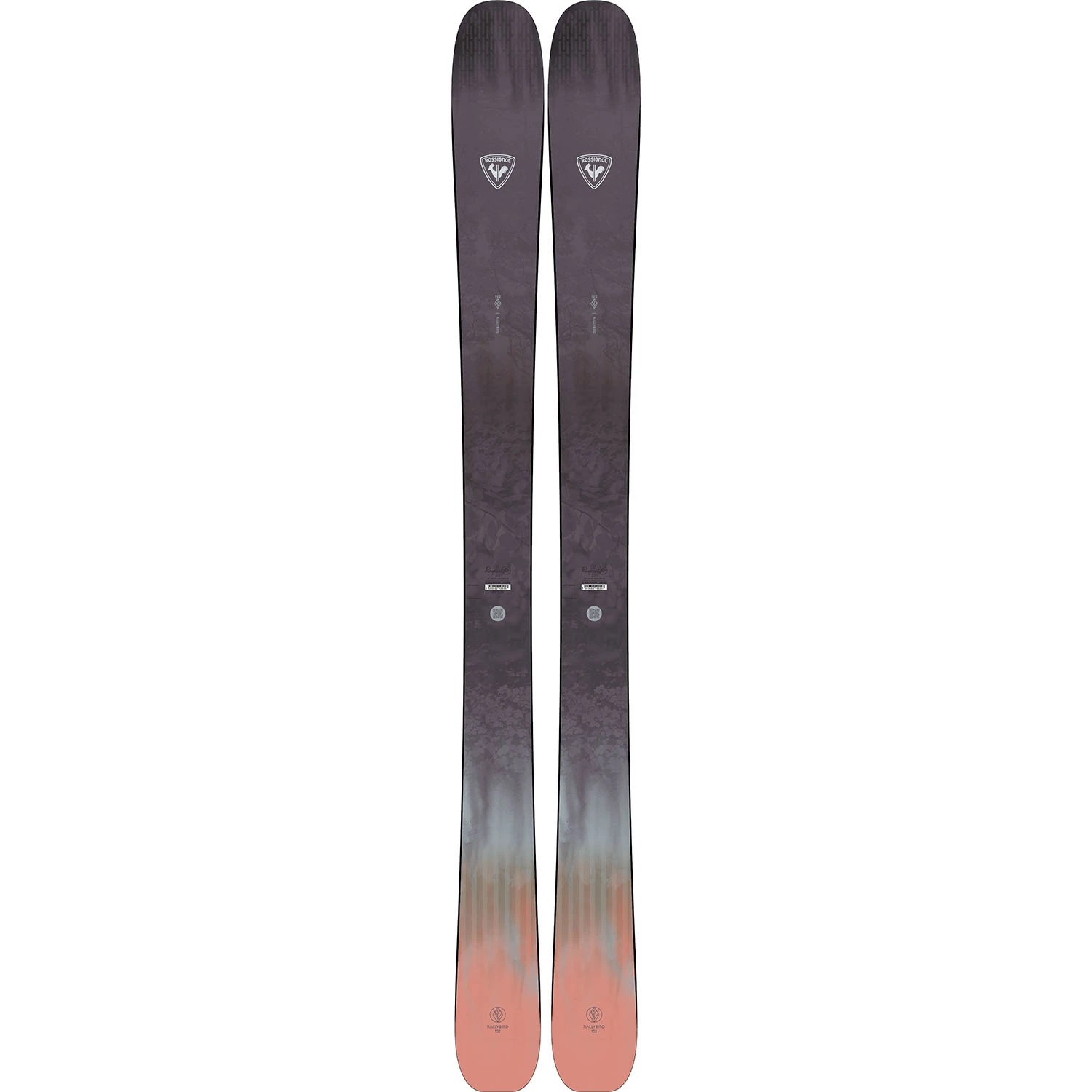 Skis Seul ( Sans Fixations) Rossignol Rallybird 102 Violet Homme