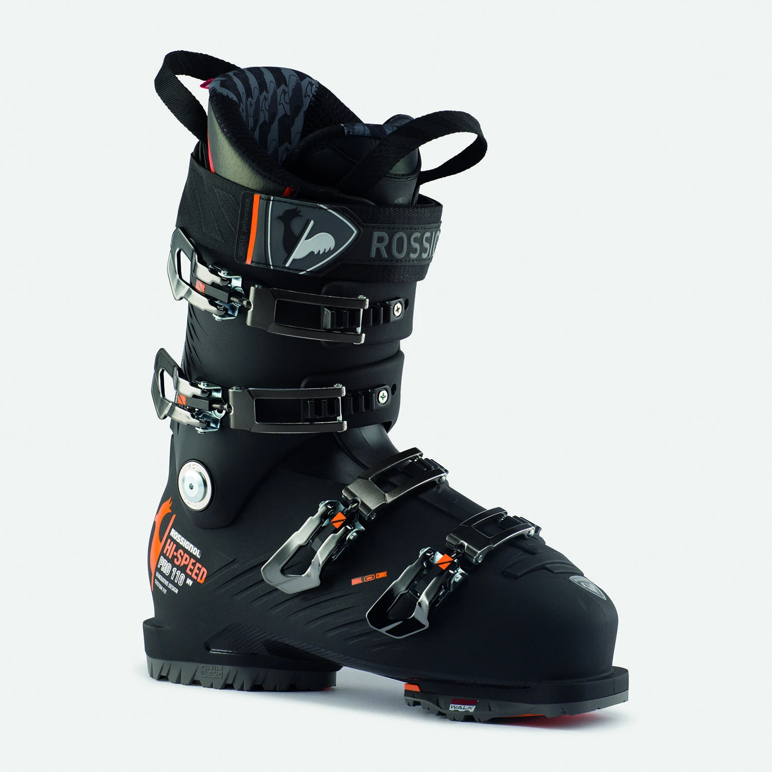 Chaussures De Ski Rossignol Hi-Speed Pro 110 Mv Gripwalk Black Orange Homme – Image 2