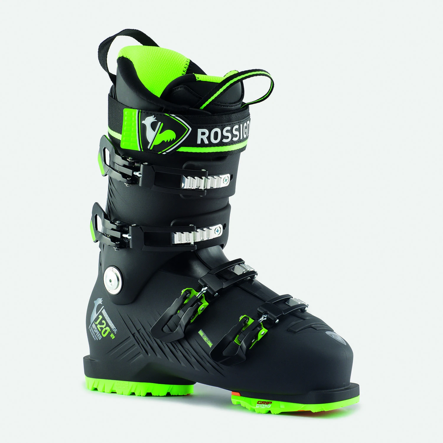 Chaussures De Ski Rossignol Hi-Speed 120 Hv Gripwalk Black Green Homme – Image 8
