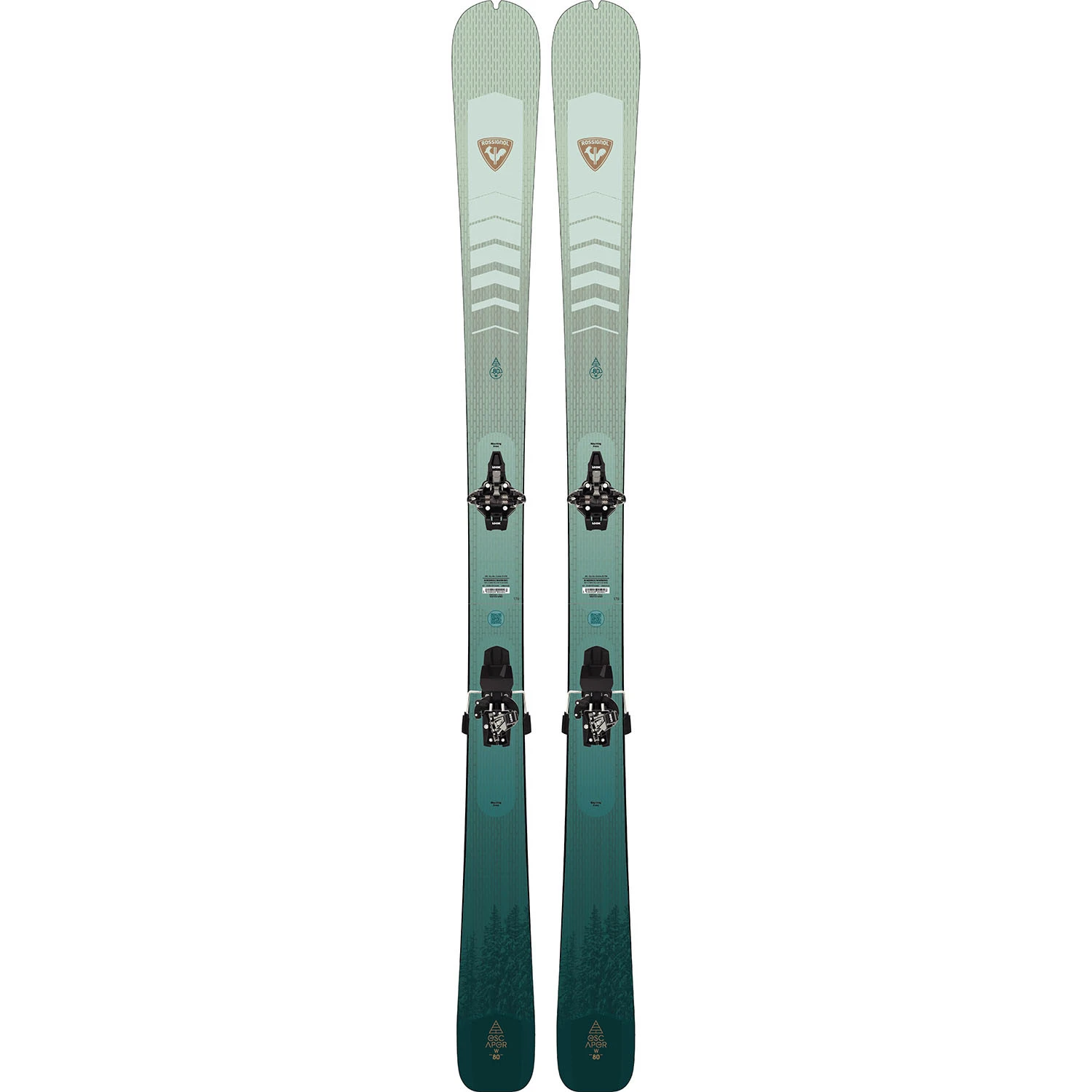 Pack Ski Rossignol Escaper W 80 + Fixations Ht 10 Rtl Femme
