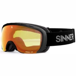 Masque De Ski Sinner Marble OTG Matte Black Double Orange Sintec 22