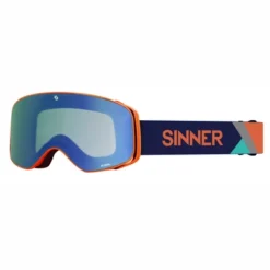 Masque De Ski Sinner Olympia Matte Orange / Full Blue Mirror