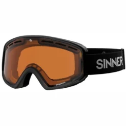 Masque De Ski Sinner Batawa OTG Matte Black Double Orange Sintec +Vent 22