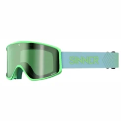 Masque De Ski Sinner Sin Valley S Matte Green / Full Green Mirror + Pink