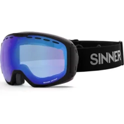 Masque De Ski Sinner Mohawk + Matte Black Double Blue Sintrast Vent