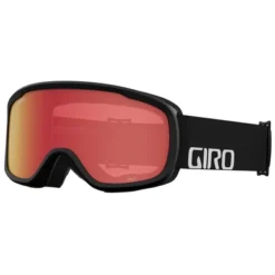 Masque De Ski Giro Cruz Black Wordmark Amber Scarlet 22
