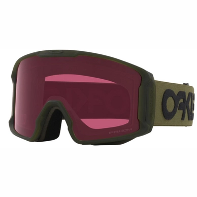 Masque De Ski Oakley Line Miner L B1B Dark Brush Prizm Snow Dark Grey