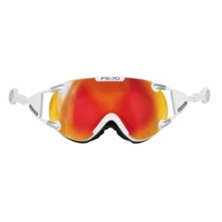 Lunettes De Ski Casco FX70 Carbonic White Orange (Medium)