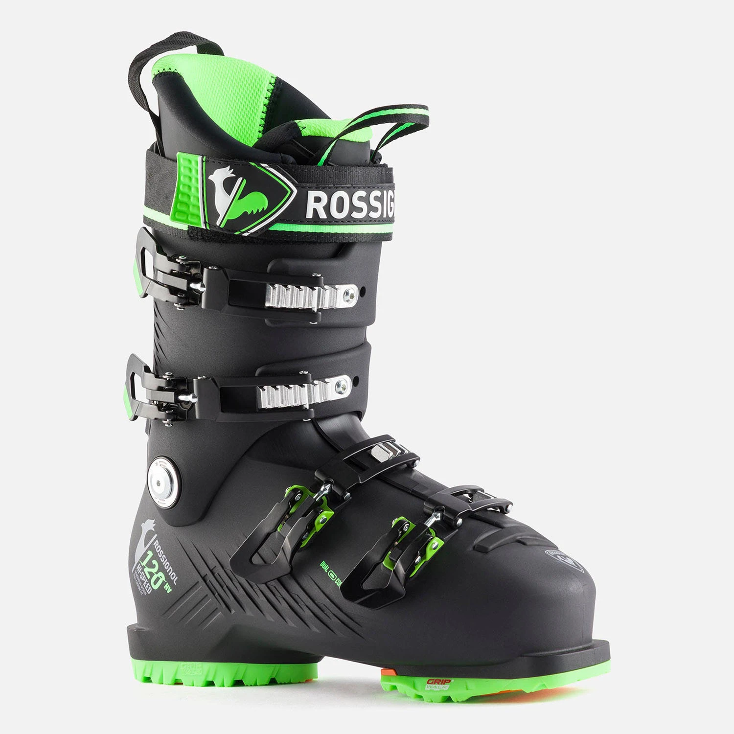 Chaussures De Ski Rossignol Hi-Speed 120 Hv Gripwalk Black Green Homme – Image 2