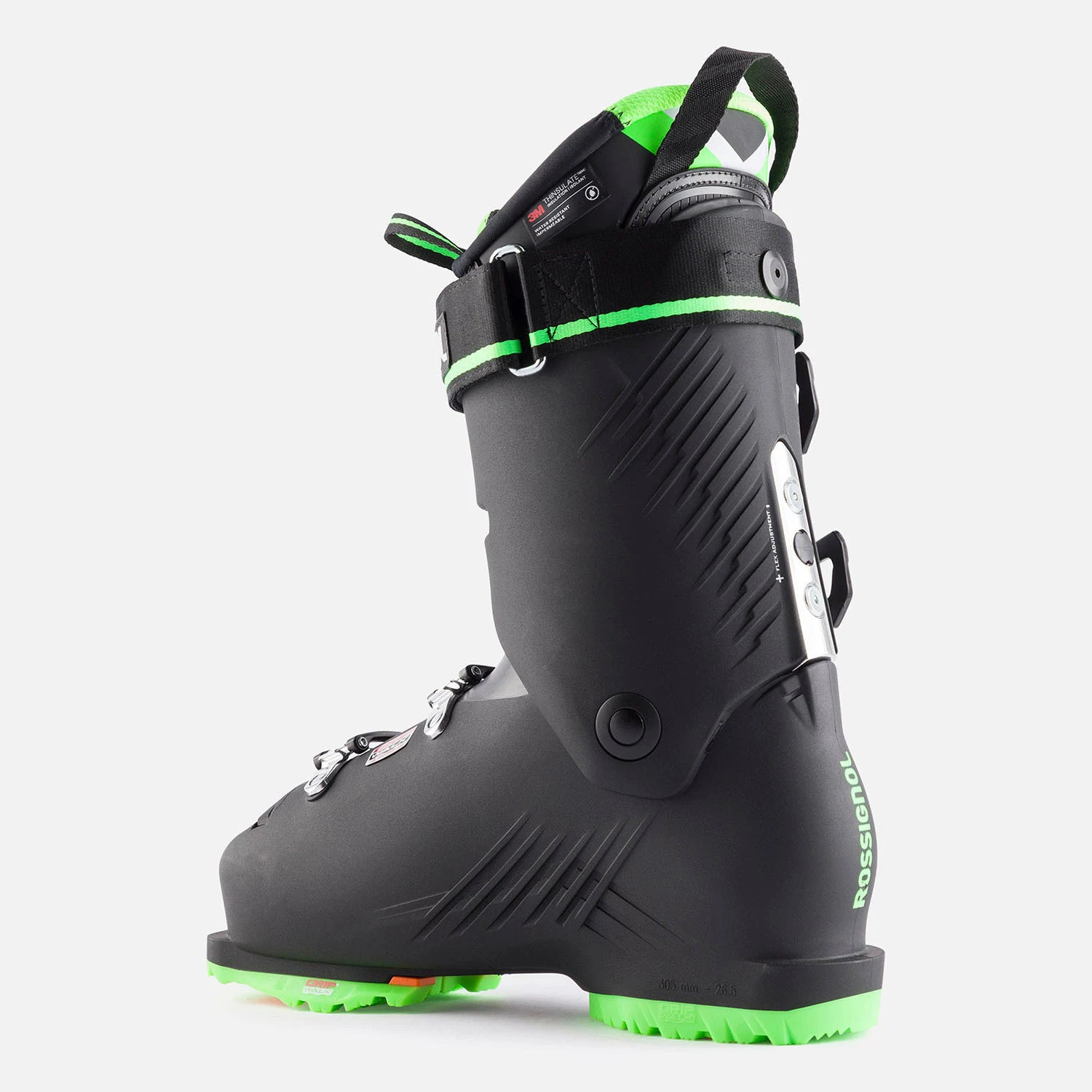 Chaussures De Ski Rossignol Hi-Speed 120 Hv Gripwalk Black Green Homme – Image 3