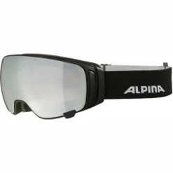 Masque De Ski Alpina Double Jack Mag Q-Lite Black Matt S1 + Mirror Black