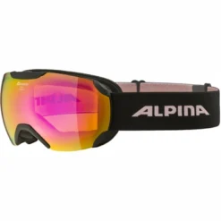 Masque De Ski Alpina Pheos S Q-Lite Black Rose Matt Pink