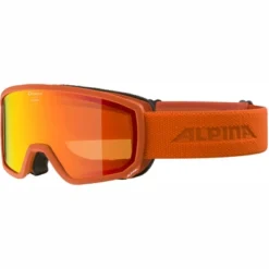 Masque De Ski Alpina Scarabeo S Q-Lite Pumpkin Matt Red