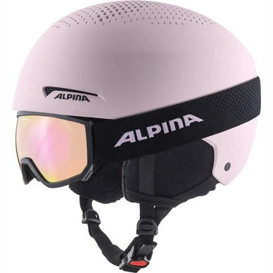 Casque De Ski Alpina Kids Zupo Set +Scarabeo Jr Light Rose Matt