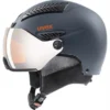 Casque De Ski Uvex Hlmt 600 Visor Dark Slate Orange Mat