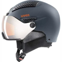 Casque De Ski Uvex Hlmt 600 Visor Dark Slate Orange Mat